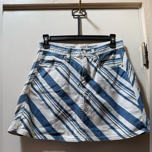 Universal Thread Denim Striped Skirt